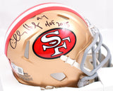 Charles Haley Autographed 49ers Speed Mini Helmet W/ HOF- Beckett W Hologram