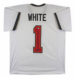 Rachaad White Authentic Signed White Pro Style Jersey Autographed BAS Witnessed