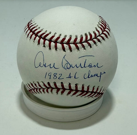 Brewers DON SUTTON Signed Official MLB Baseball AUTO w/ "1982 AL Champs"