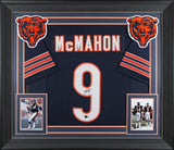 Jim McMahon Authentic Signed Navy Blue Pro Style Framed Jersey BAS Witnessed