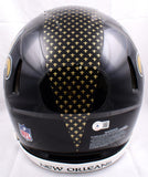 Derek Carr Autographed Saints F/S ALT 22 Speed Authentic Helmet-Beckett W Holo