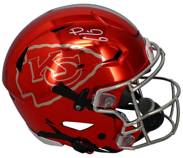 bo jackson royals football helmet Patrick Mahomes / Bo Jackson Autographed Chromed Speed Flex Helmet Bec – Super Sports Center