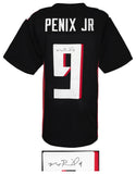 Michael Penix Jr. (FALCONS) Signed Black Custom Football Jersey - (SCHWARTZ COA)