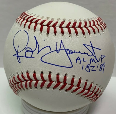 Brewers ROBIN YOUNT Signed Official MLB Baseball AUTO w/ "AL MVP 82/89 " - JSA