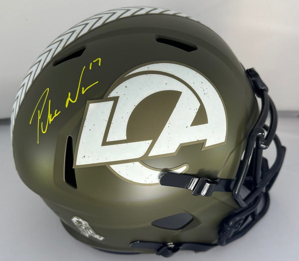 Rams Receiver PUKA NACUA Signed Full Size SALUTE Replica Speed Helmet AUTO - FAN