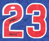 Ryne Sandberg Chicago Signed Blue Baseball Jersey HOF 05 JSA Hologram