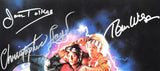 Back to the Future Autographed 16x20 (5) Cast Photo Michael J. Fox - Beckett W