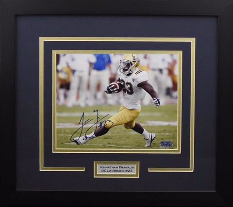 JOHNATHAN FRANKLIN AUTOGRAPHED UCLA BRUINS 8x10 FRAMED PHOTO COA