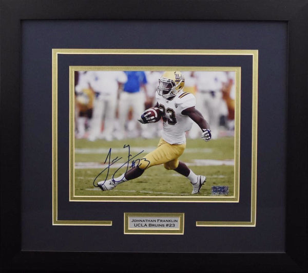JOHNATHAN FRANKLIN AUTOGRAPHED UCLA BRUINS 8x10 FRAMED PHOTO COA