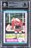 Capitals Dave Christian Authentic Signed 1989 Topps #159 Card BAS Slabbed