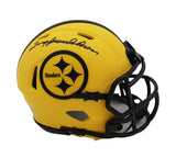 Terry Bradshaw Signed Pittsburgh Steelers Speed Rave NFL Mini Helmet