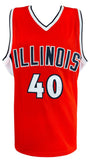 James Augustine Signed Orange Custom College Basketball Jersey w/INSC - (SS COA)