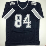 Autographed/Signed JAY NOVACEK Dallas Dark Blue Football Jersey JSA COA Auto