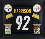 James Harrison Authentic Signed Black Pro Style Framed Jersey BAS Witnessed