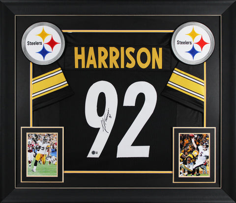 James Harrison Authentic Signed Black Pro Style Framed Jersey BAS Witnessed