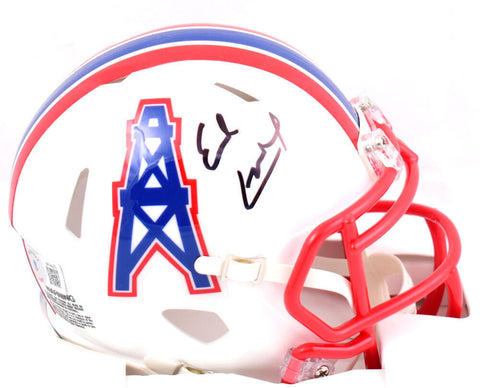 Earl Campbell Autographed Houston Oilers 81-96 Speed Mini Helmet- Beckett W Holo