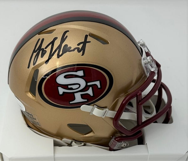San Fran 49ers GARRISON HEARST Signed Speed Mini Helmet AUTO - JSA