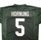 PACKERS PAUL HORNUNG AUTOGRAPHED SIGNED GREEN JERSEY "HOF 86" BECKETT QR 211728