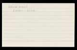 Saints George Rogers Authentic Signed 3x5 Index Card Autographed BAS #BT03584