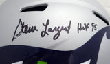 Steve Largent Autographed Seahawks AMP Full Size Speed Helmet (Smudge) MCS Holo