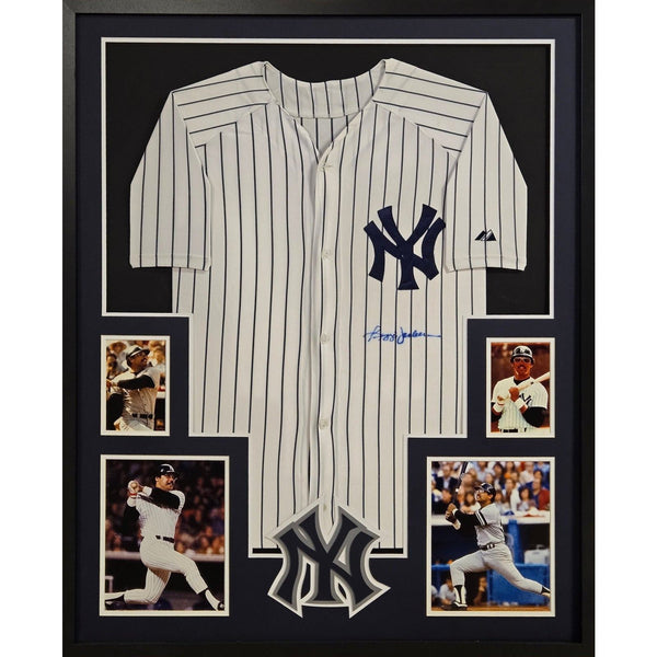 Reggie Jackson Autographed Signed Framed New York Yankees Jersey PSA/DNA