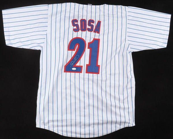 Sammy Sosa Signed Chicago Cubs Jersey (JSA) 600 HR Club / 1998 Home Run Race