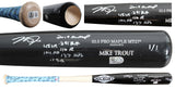 Mike Trout "2019 Stat" Signed Game Ready Old Hickory Pro Maple MT27* 1/1 Bat BAS