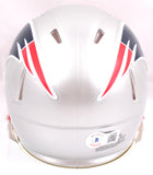 Christian Gonzalez Autographed Patriots Speed Mini Helmet-Beckett W Hologram