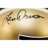 Len Dawson Bob Griese Autographed Purdue Boilers VSR4 Mini Helmet PSA 52738