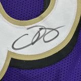 Autographed/Signed Odell Beckham Jr. Baltimore Purple Jersey Beckett BAS COA