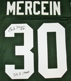 Packers CHUCK MERCEIN Signed Custom Green TB Jersey AUTO w/ SB II Champs