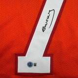 Autographed/Signed Bucky Irving Tampa Bay Creamsicle Retro Jersey Beckett COA