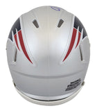 Patriots Christian Gonzalez Signed Speed Mini Helmet W/ Case W/ Blue Sig BAS Wit