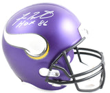 Fran Tarkenton Autographed Vikings F/S VSR4 Helmet w/HOF - Beckett W Hologram