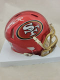 RICKY PEARSALL SIGNED SAN FRANCISCO 49ERS FLASH SPEED MINI HELMET BECKETT QR