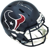 NICO COLLINS AUTOGRAPHED TEXANS BLUE FULL SIZE SPEED HELMET BECKETT 224743