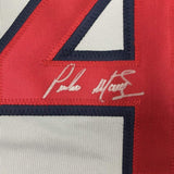 Autographed/Signed Pedro Martinez Boston Grey Baseball Jersey JSA COA