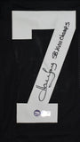 Howie Long Autographed Black Pro Style Jersey w/SB Champs - Beckett W Hologram