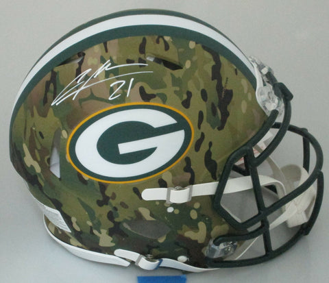 Packers CHARLES WOODSON Signed Full Size Authentic CAMO Speed Helmet AUTO - FAN