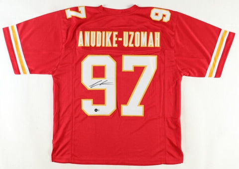 Felix Anudike-Uzomah Signed Kansas City Chiefs Jersey (Beckett) 2023 1st Rnd Pk.
