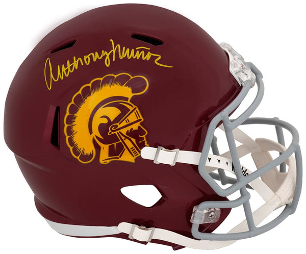 Anthony Munoz Signed USC Riddell Full Size Speed Replica Helmet - (SCHWARTZ COA)