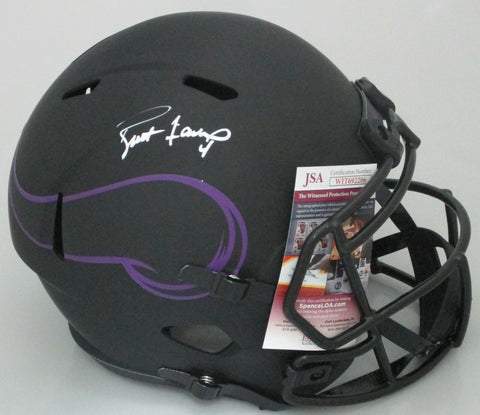 Vikings BRETT FAVRE Signed Full Size Replica ECLIPSE Speed Helmet AUTO - JSA