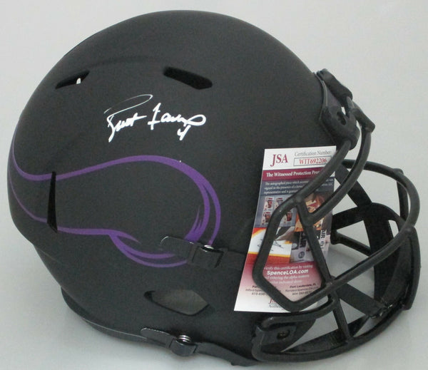 Vikings BRETT FAVRE Signed Full Size Replica ECLIPSE Speed Helmet AUTO - JSA