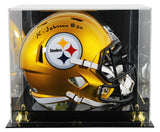 Steelers Kaleb Johnson Signed Flash Full Size Speed Rep Helmet W/ Case BAS Wit