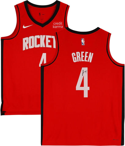Jalen Green Houston Rockets Signed 2022-23 Icon Swingman #4 Jersey w/Patch