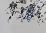 1986 NY Giants Signed by 11 Litho 19x25 Parcells Taylor Carson+++ PSA/DNA 209354