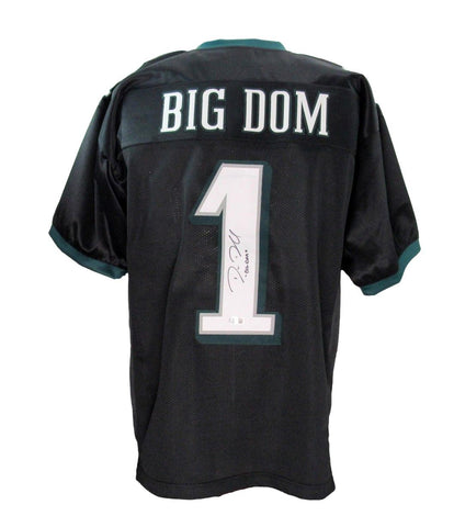 Big Dom DiSandro Signed/Inscribed Custom Football Jersey Eagles Beckett 192786