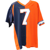 John Elway Signed Denver Broncos half 3 XL Jersey HOF Mounted Memories 51337