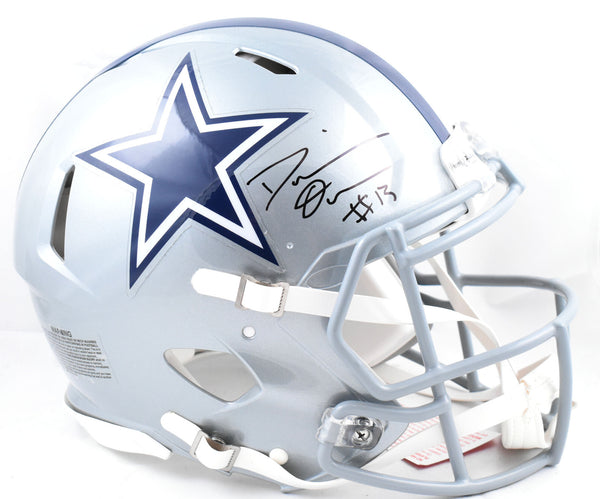DeMarvion Overshown Signed Cowboys F/S Speed Authentic Helmet - Beckett W Holo