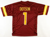 Jahan Dotson Signed Washington Commanders Jersey (JSA) 2022 1st Round Pick / W.R
